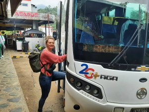 Colombia reiziger met de bus