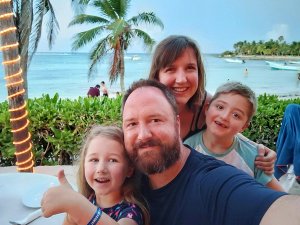 Mexico familie strand Akumal