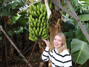 madeira met kinderen bananen