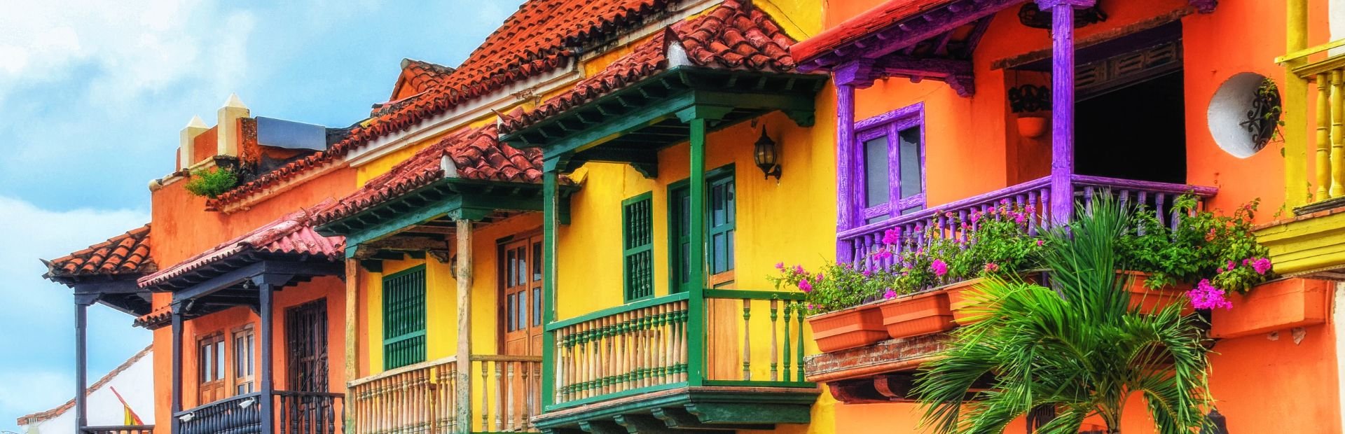 Cartagena's kleurrijke huizen