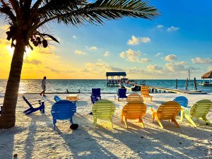 Belize Caye Caulker strand