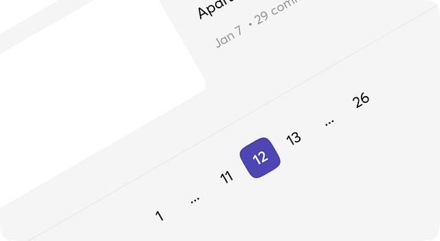 Pagination from the Moon Design system