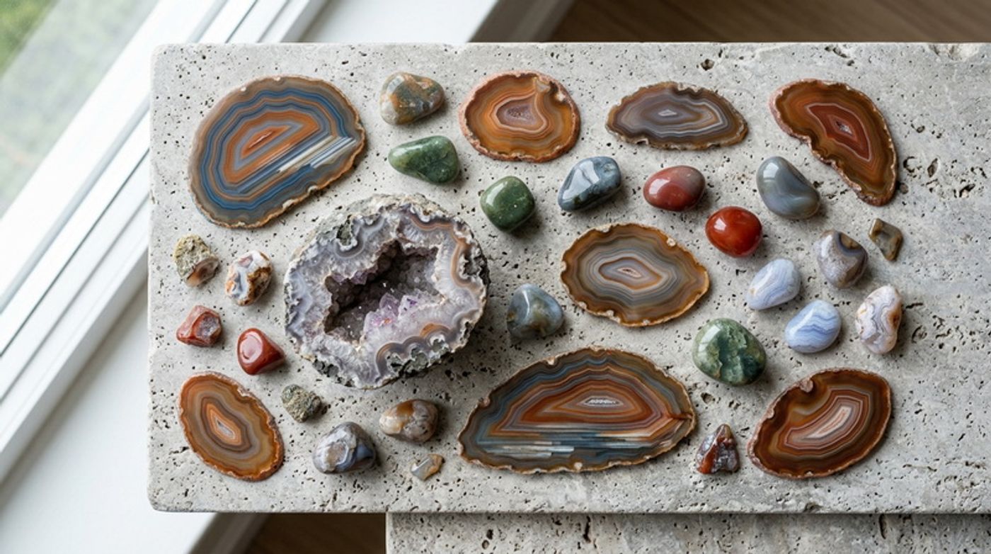 อาเกต (Agate) หินแห่งความสมดุล สรรพคุณและความหมาย | Amethez