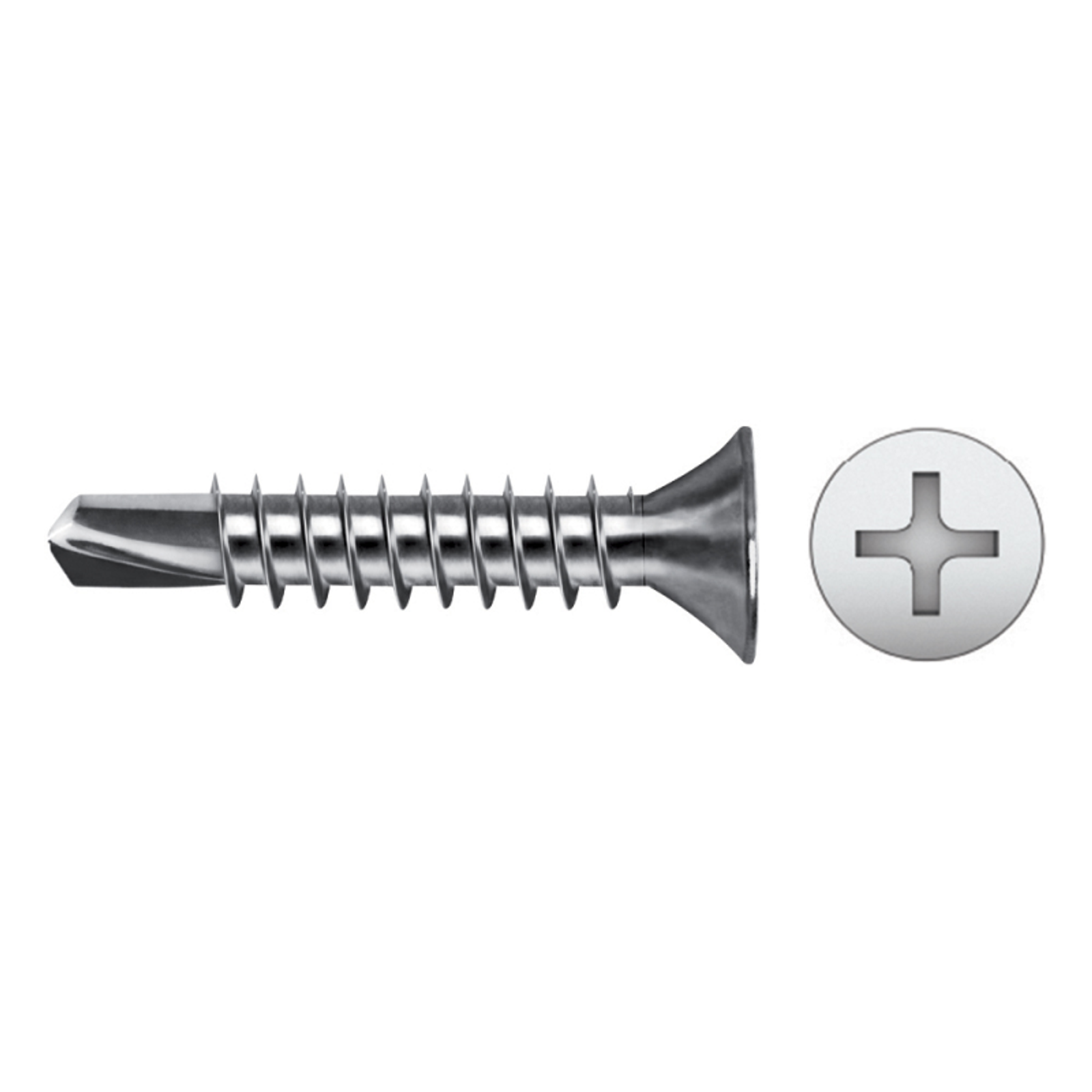 DIN 7504P Countersunk Head Self-Drilling Screws