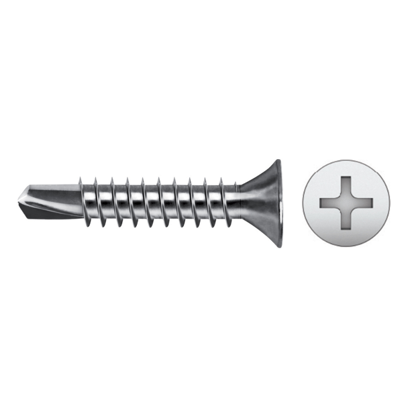 DIN 7504P Countersunk Head Self-Drilling Screws