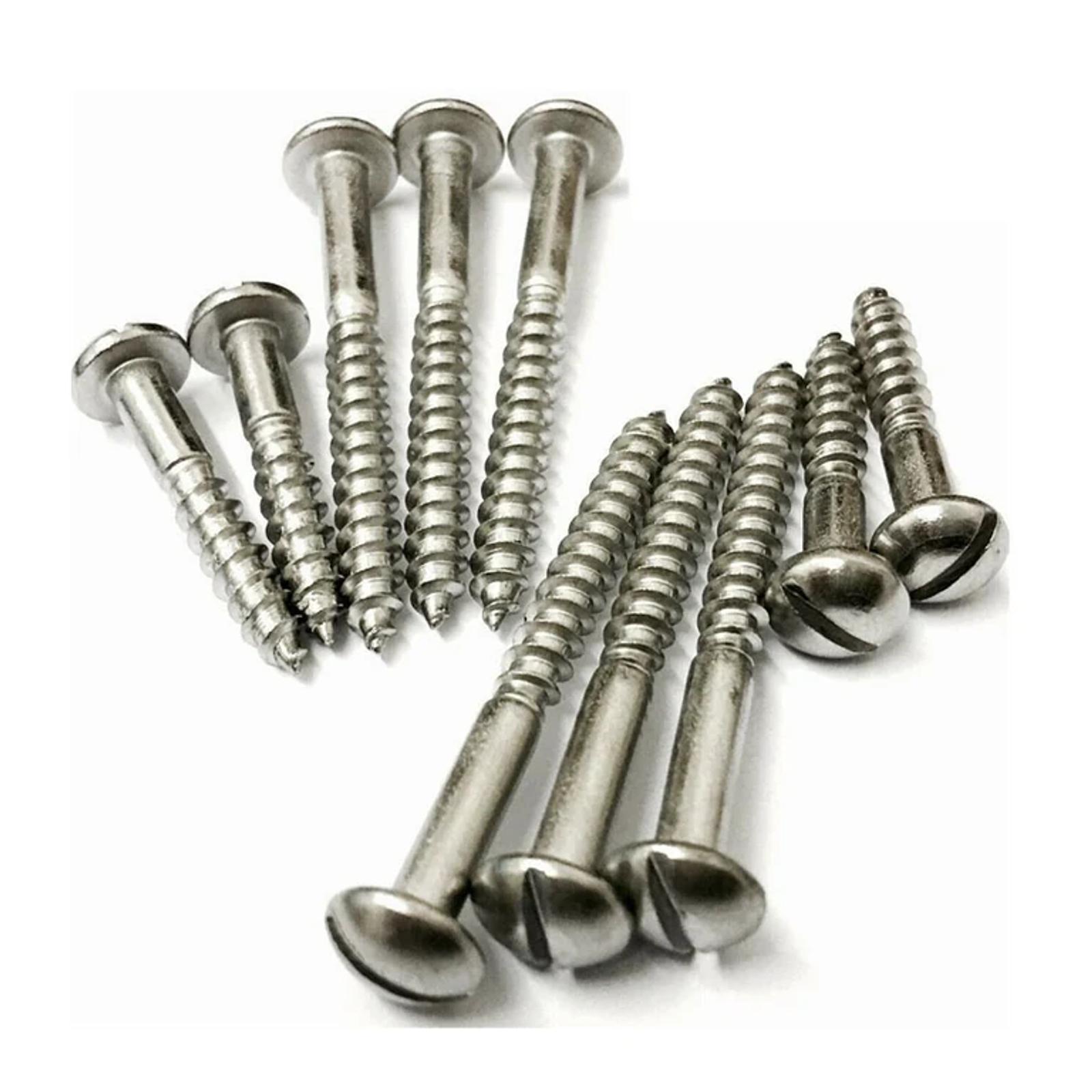 DIN 96 Slotted Round Head Wood Screws