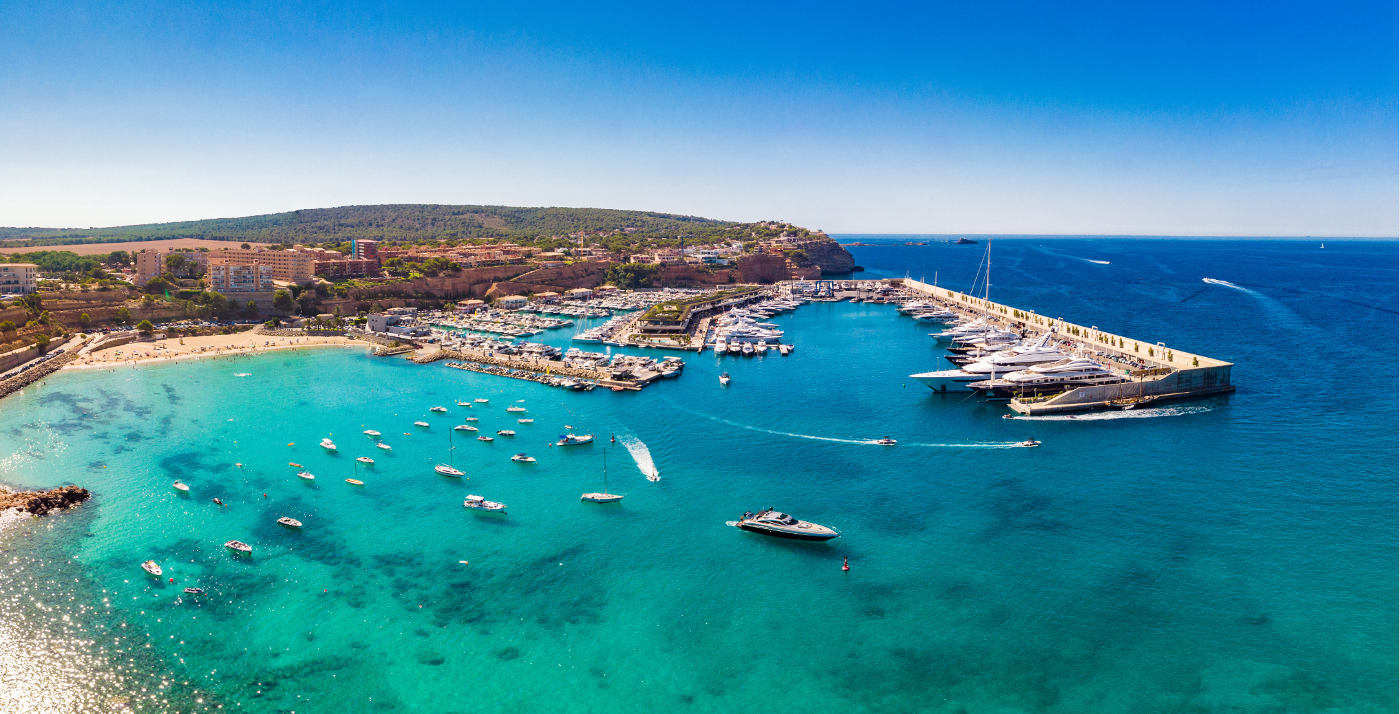 yacht deck with seating and ocean view