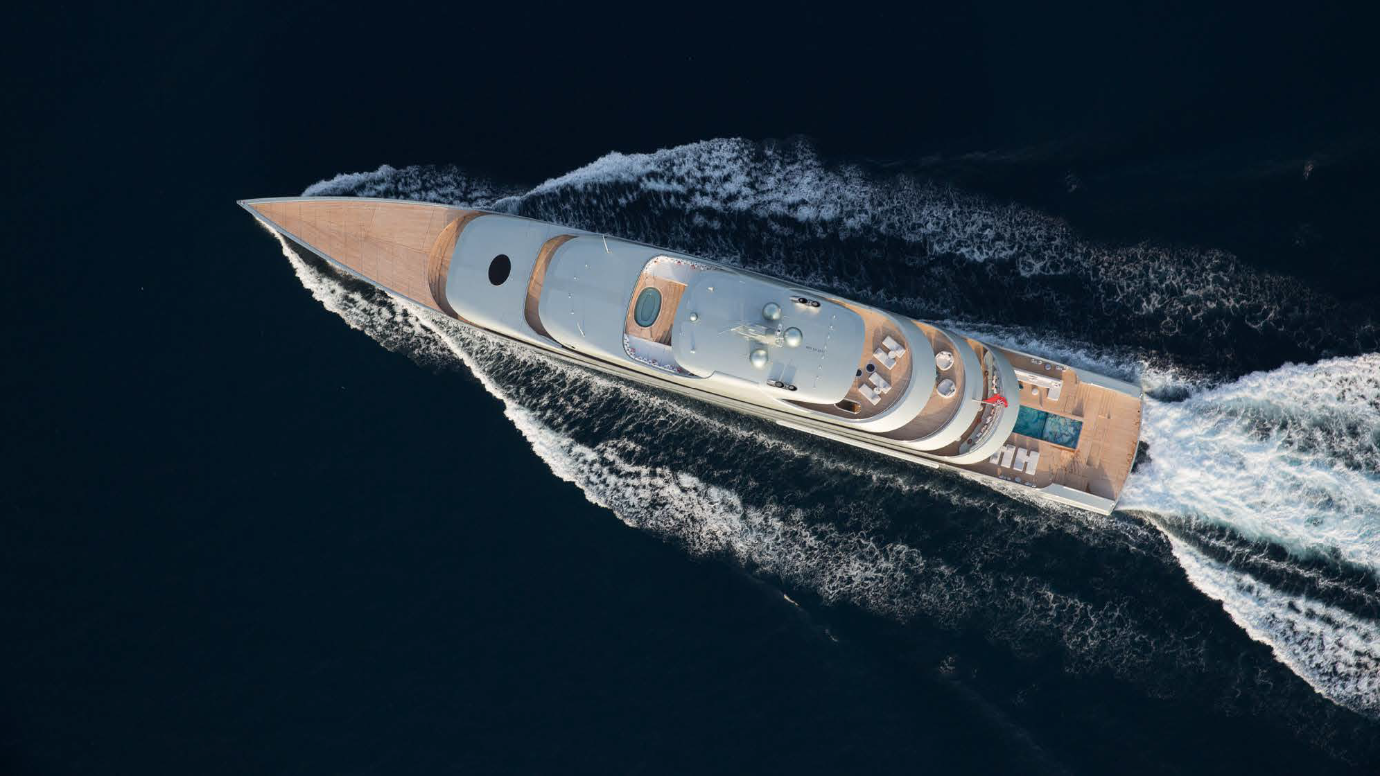 Yacht blueprint design.