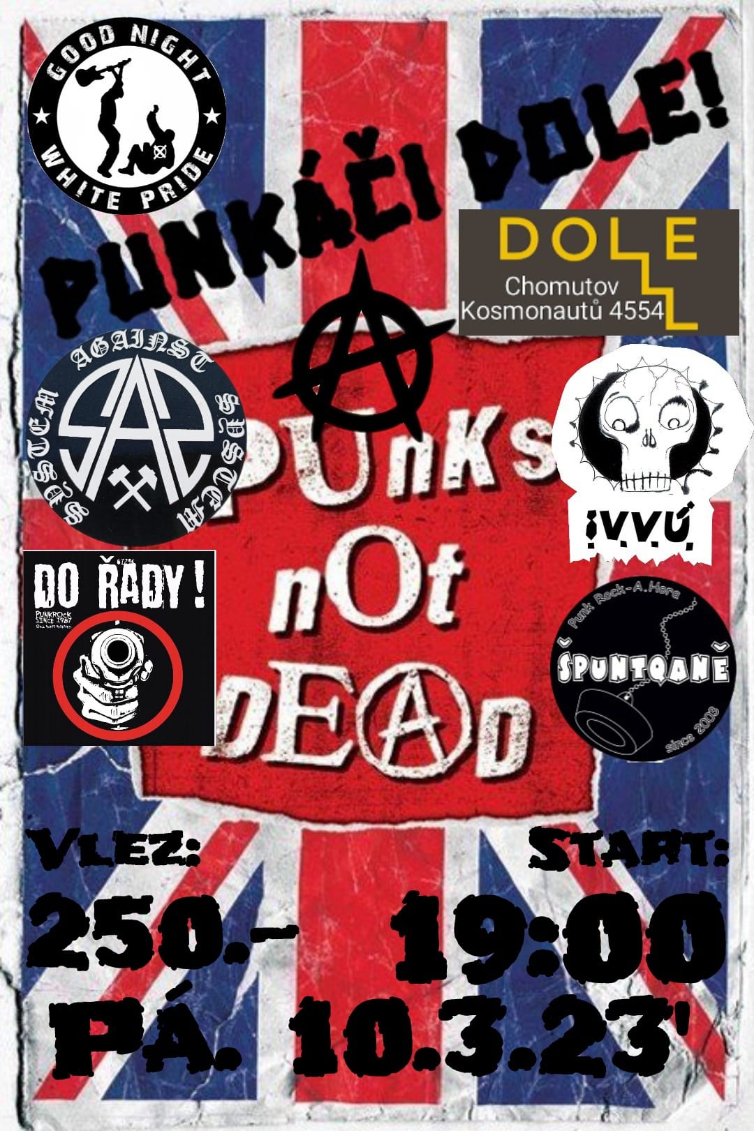 koncert, hudba, dole, klub, punk