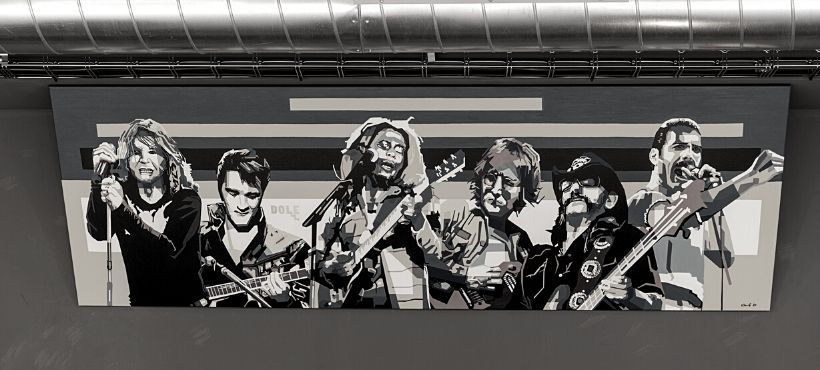 koncert, hudba, dole, klub, reprodukovananá hudba