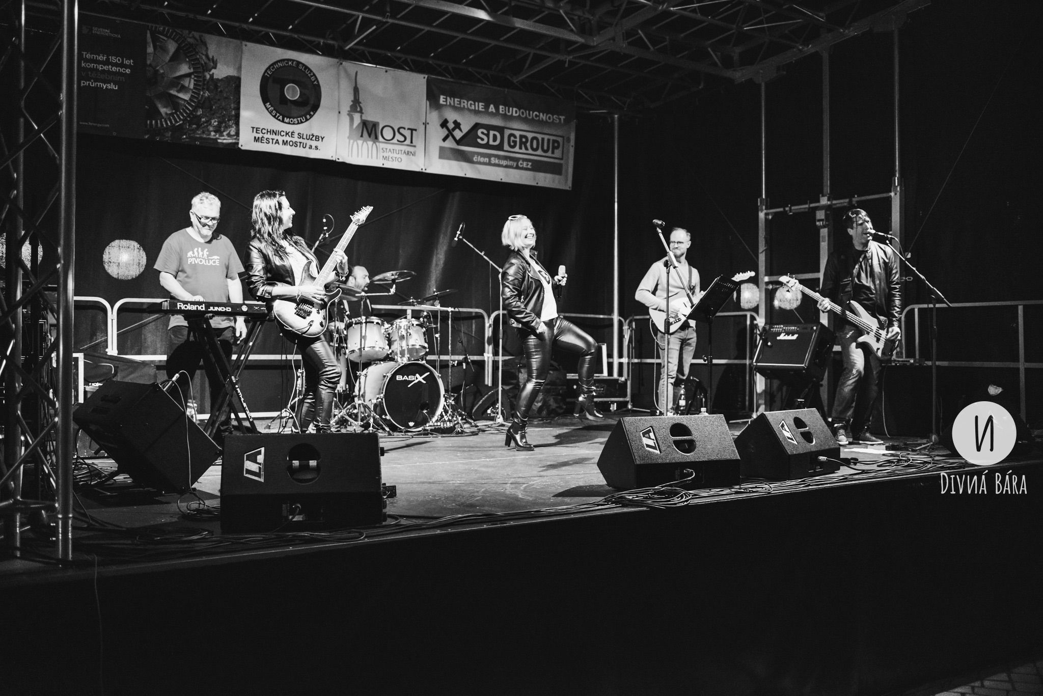 hudba, koncert, dole, klub, divna bara