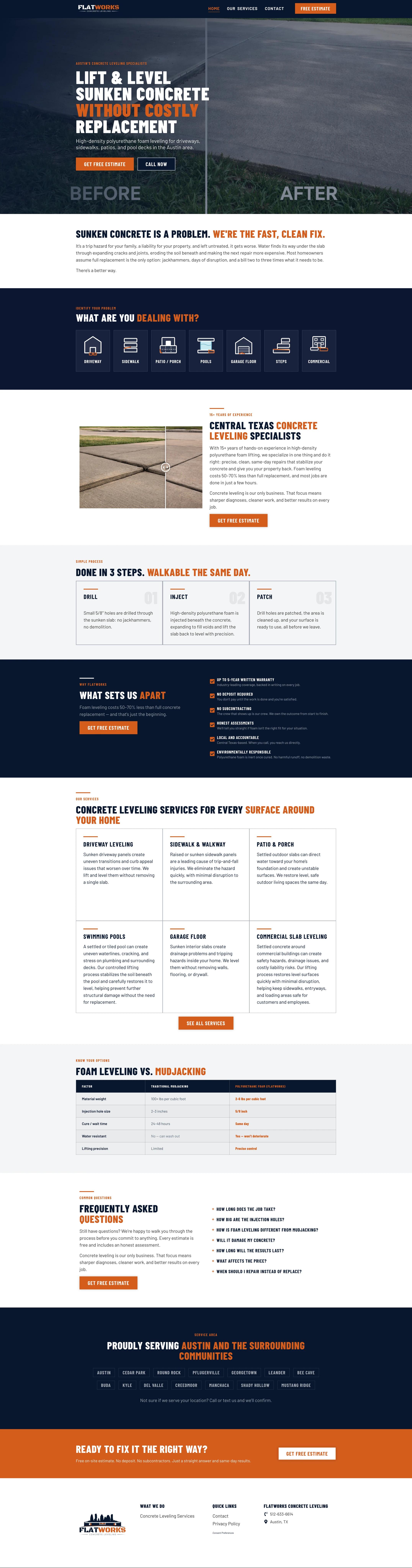 Design and build for a concrete lifting contractor