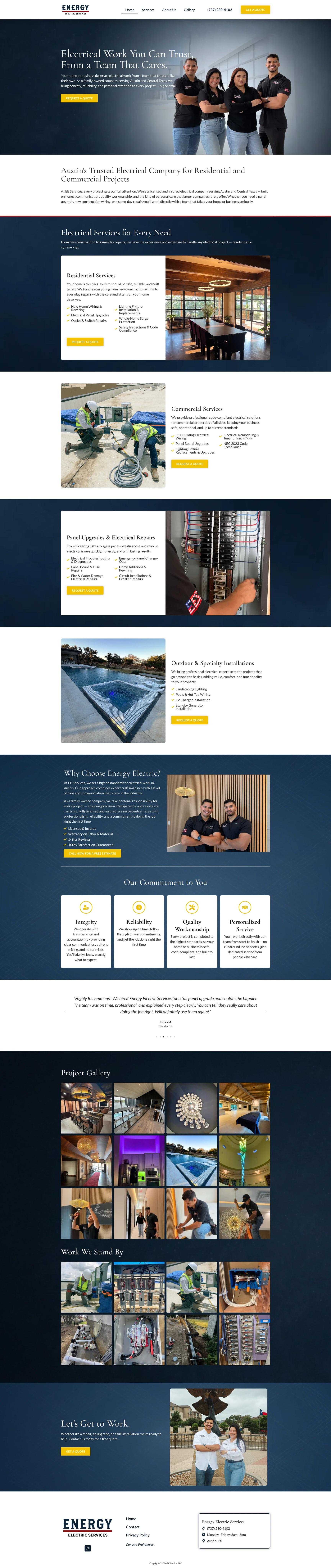 Design and build for an electrical contractor
