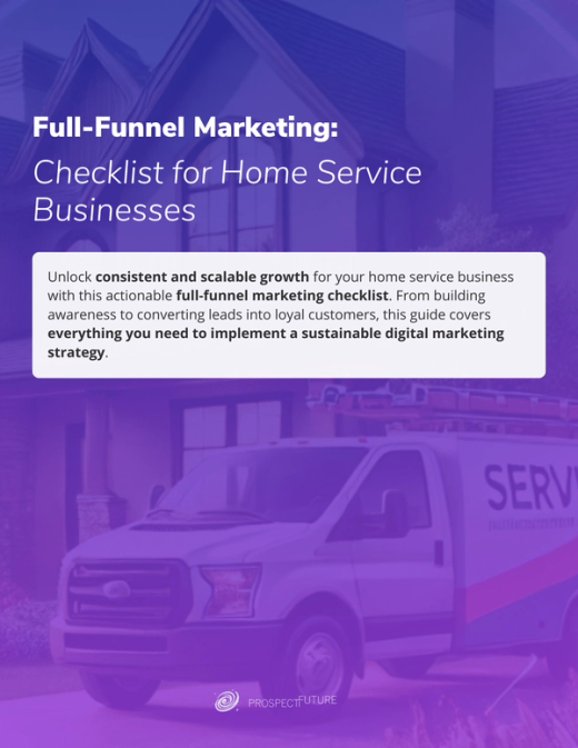 Cover of the Home Service Marketing Checklist guide