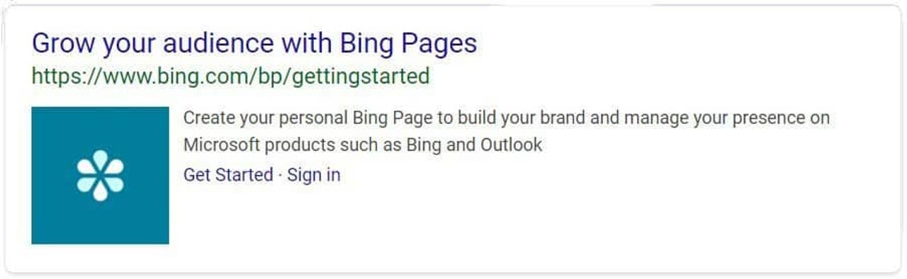Get Started On Bing Pages