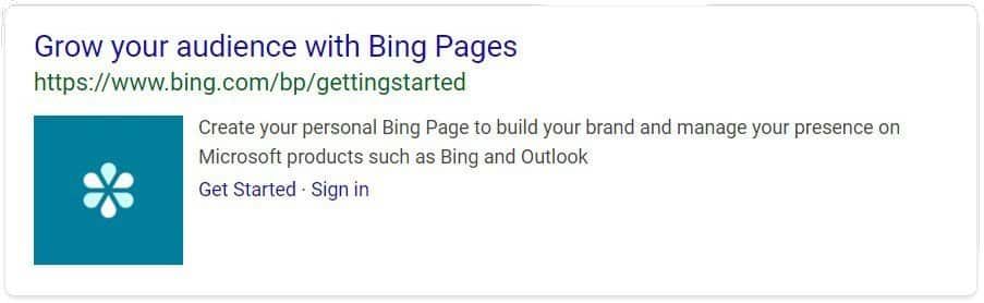 Get Started On Bing Pages
