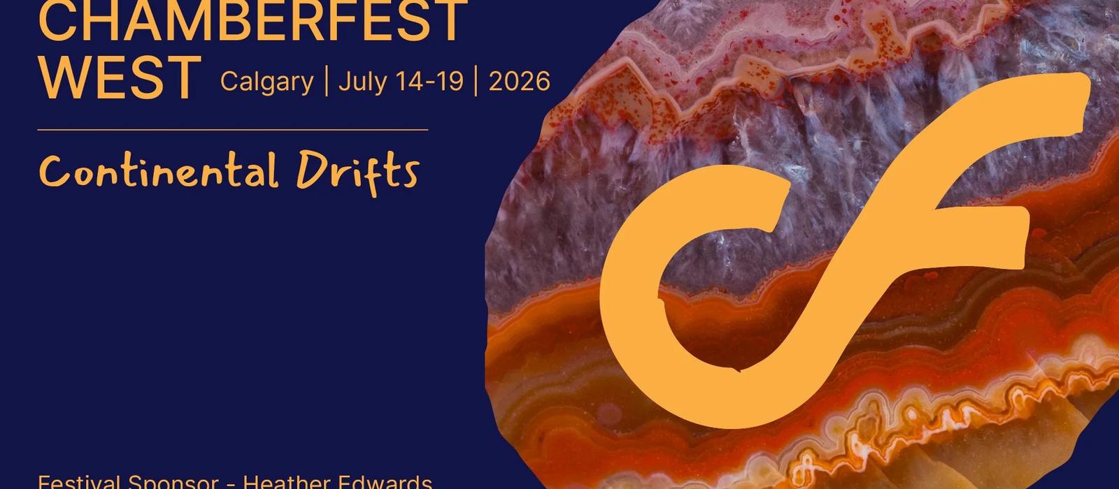 Chamberfest West Continental Drifts 2026 festival banner