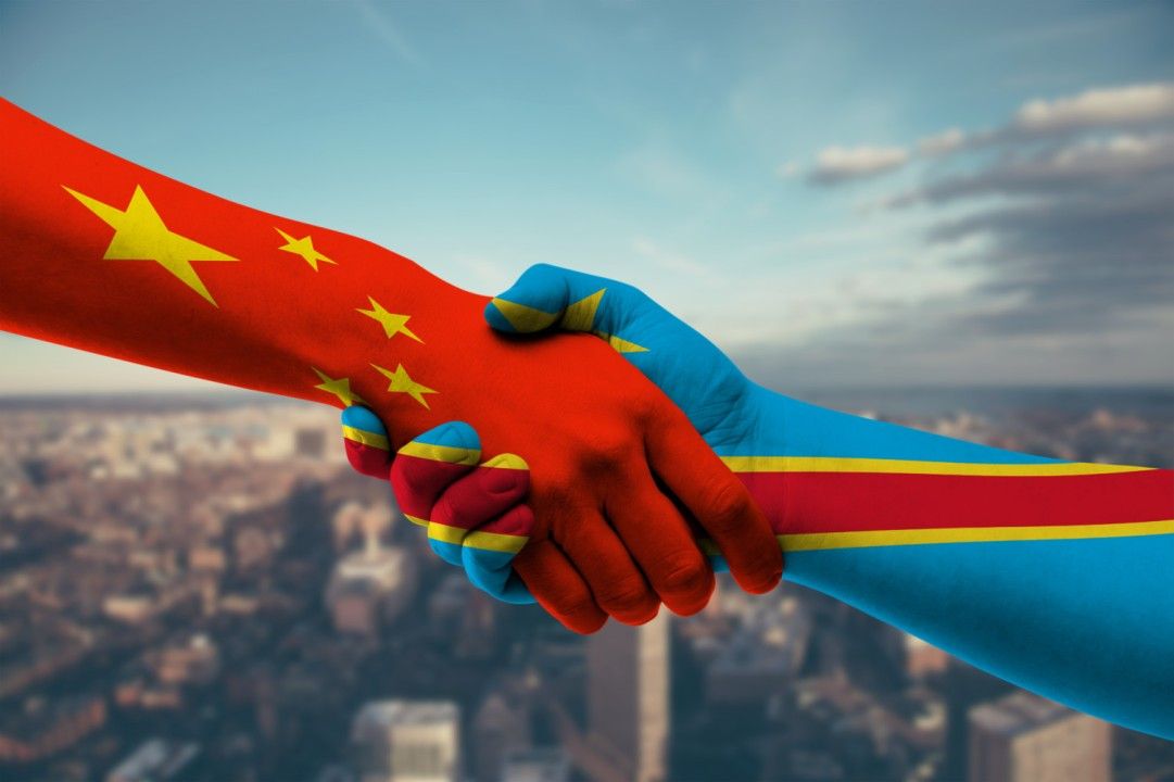 Image Drapeaux (RDC & Chine)