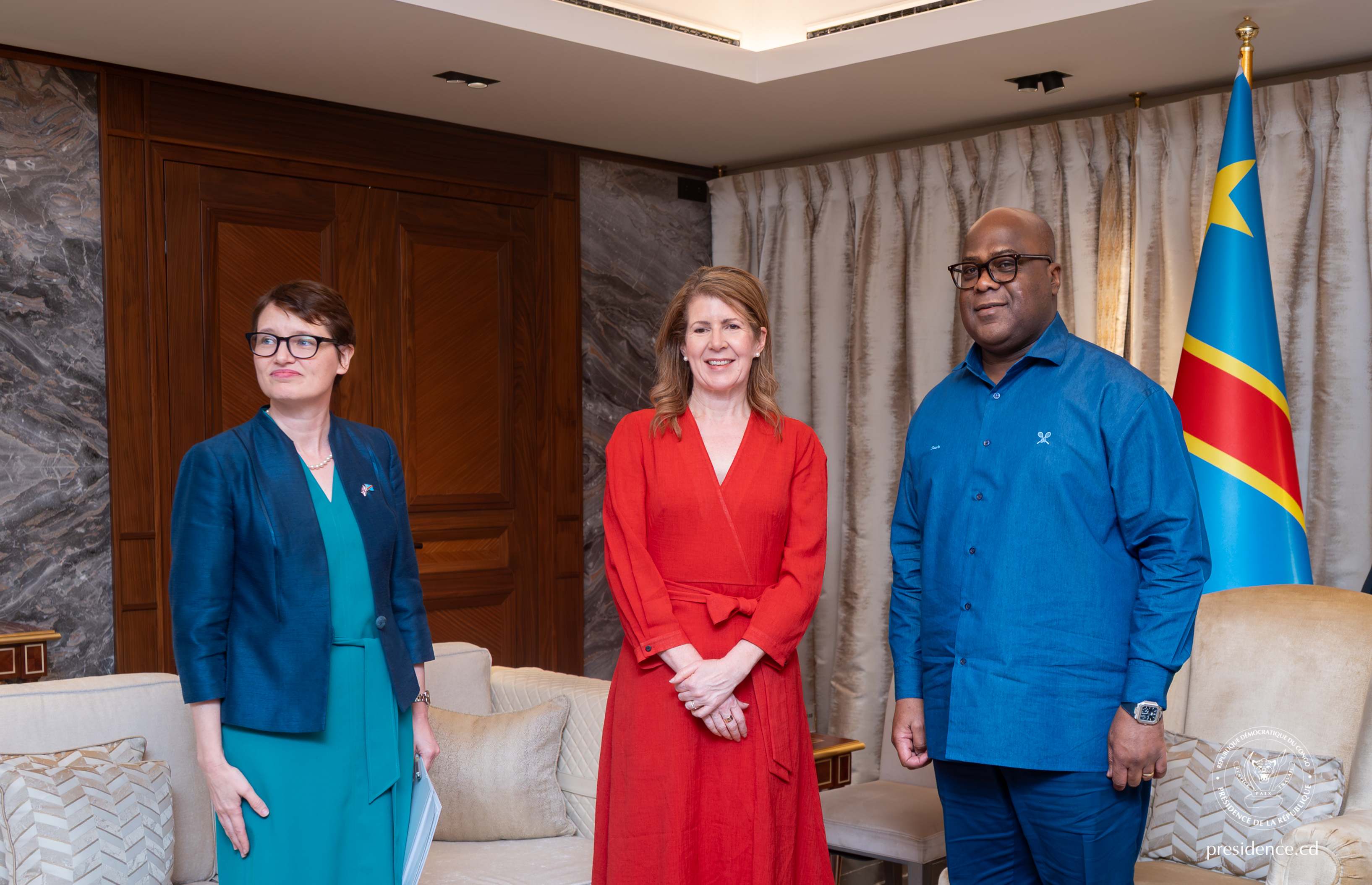RDC – Royaume-Uni : Félix Tshisekedi reçoit la ministre britannique Jenny Chapman