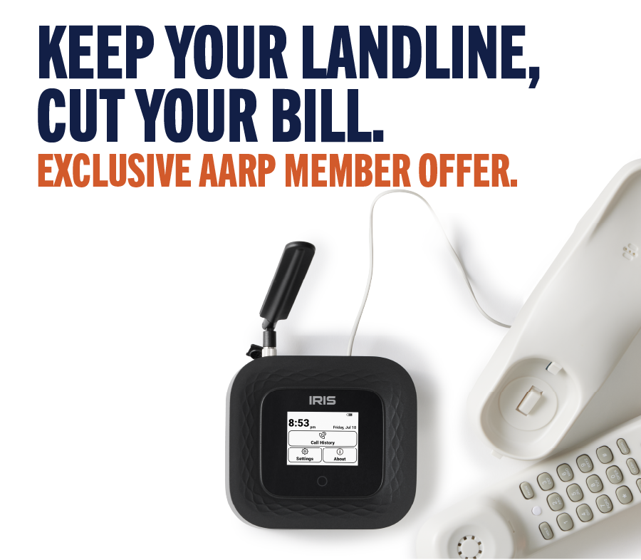 Keep your landline, cut your bill. Exclusive AARP member offer.