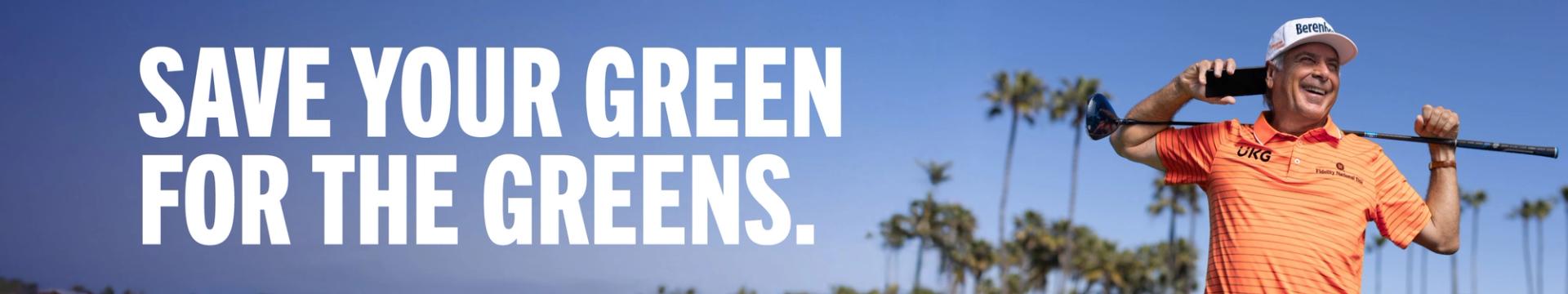 Save your green for the greens.