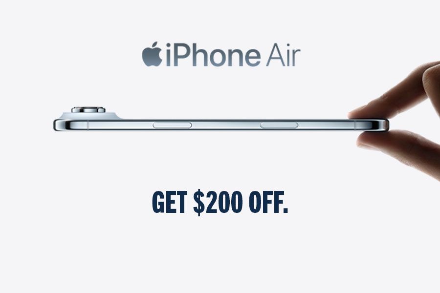 iPhone Air. Get $200 Off.