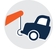 Vehicle being towed