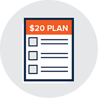 $20 Plan Icon