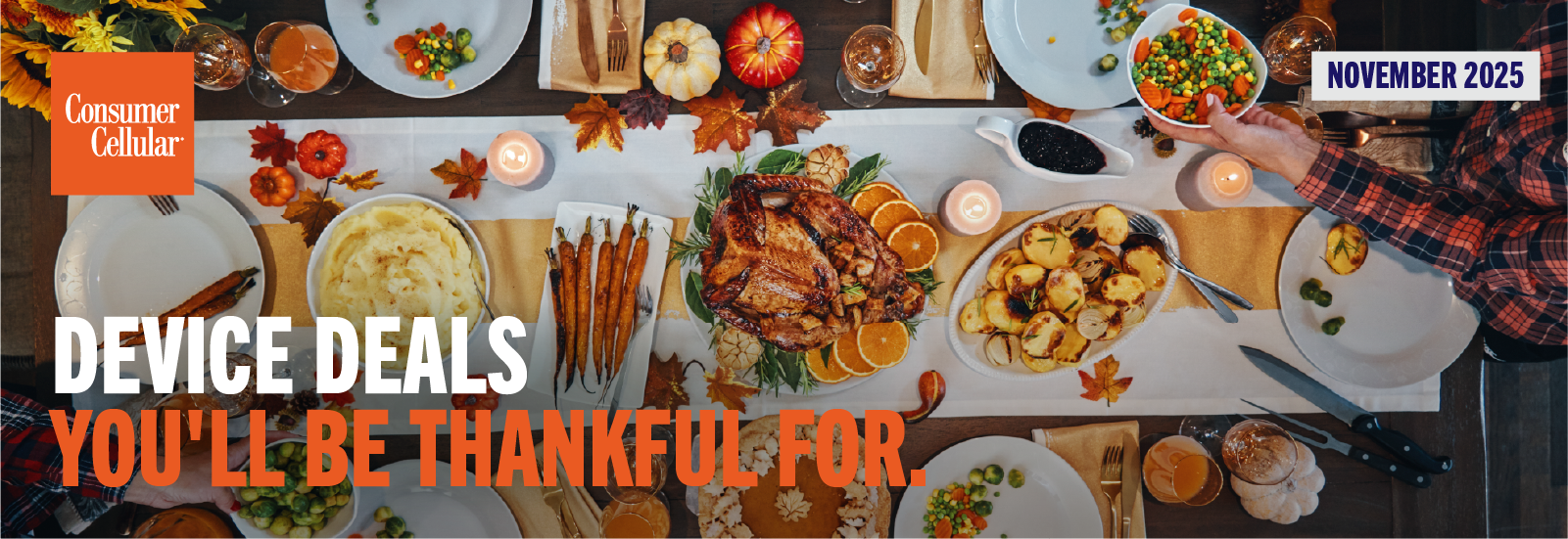 Consumer Cellular: Device deals you'll be thankful for. November 2025