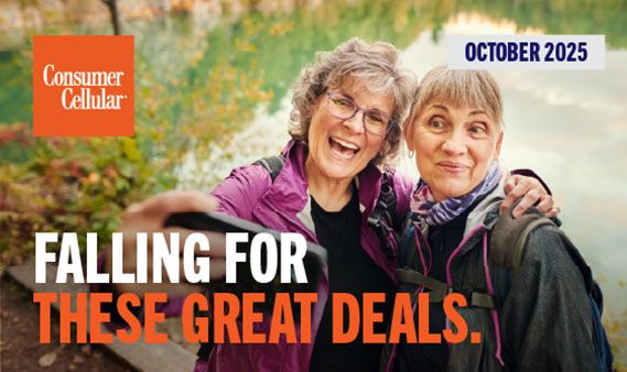 Consumer Cellular: Falling for these great deals. October 2025