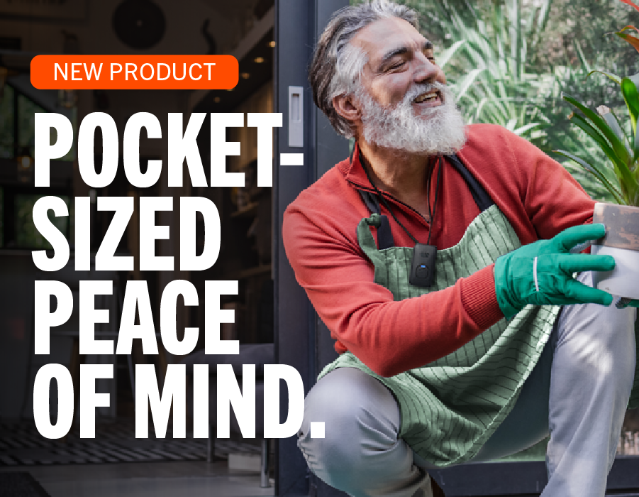 NEW PRODUCT POCKET-SIZED PEACE OF MIND. Your Go-To Medical Alert Device -- IRIS Ally.
