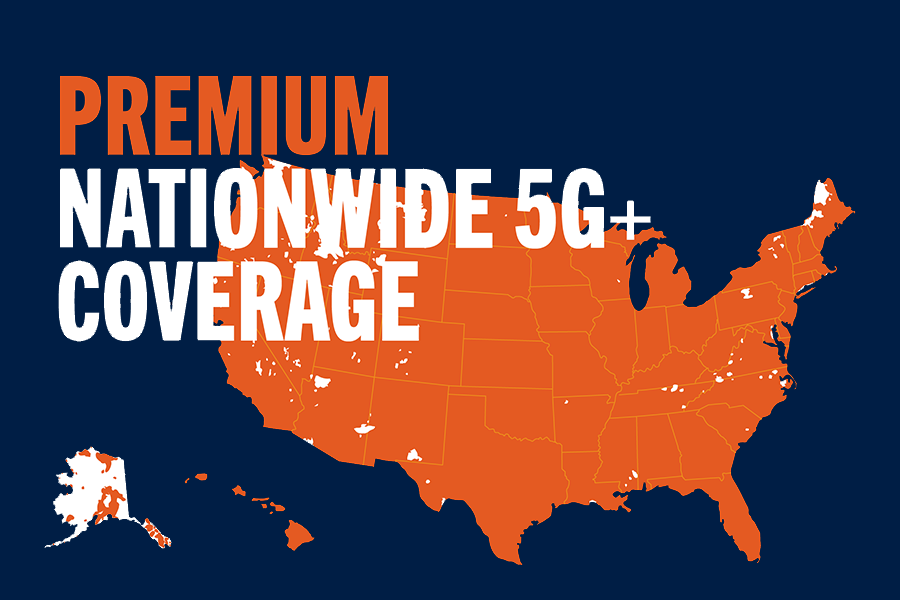 Premium Nationwide 5G+ Coverage