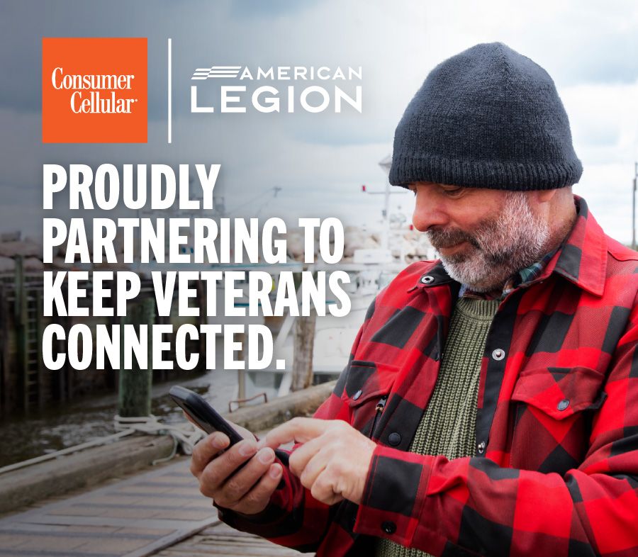 Consumer Cellular - American Legion: Proudly partnering to keep veterans connected.