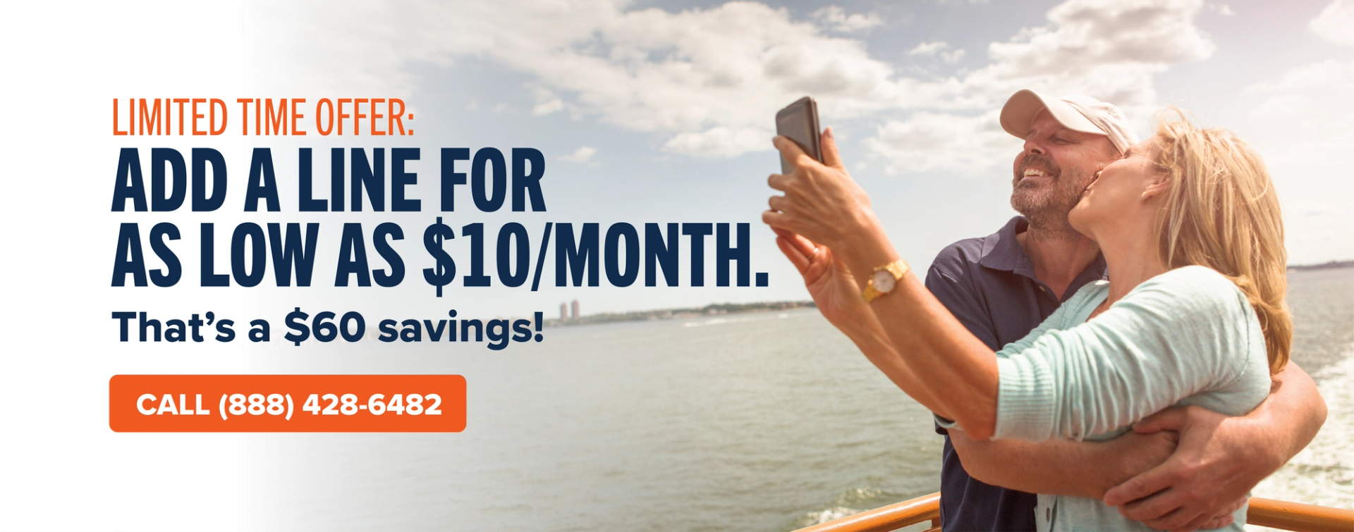 Limited Time Offer: Add al ine for as low as $10/month. That's a $60 savings! Call (888) 428-6482