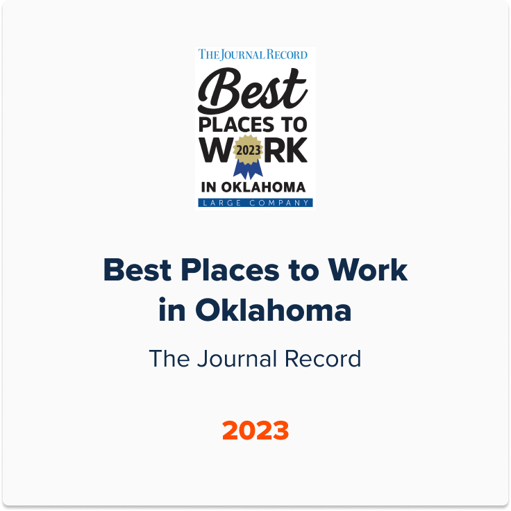 Best Places to Work in Oklahoma. The Journal Record. 2023.