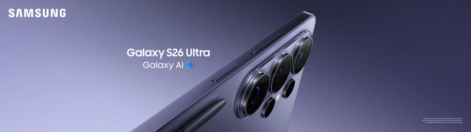 Samsung Galaxy S26 Ultra. Galaxy Ai.