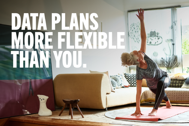 DATA PLANS MORE FLEXIBLE THAN YOU.