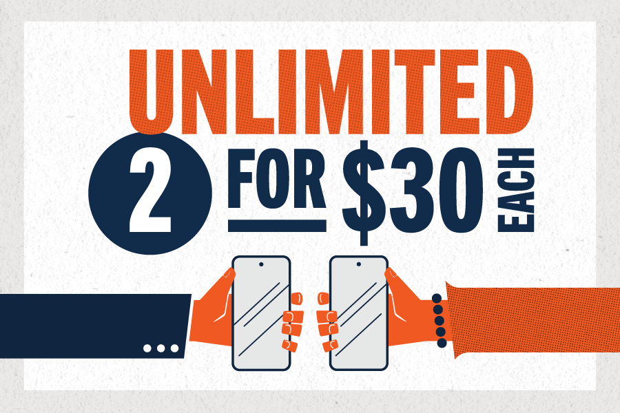 Umlimited 2 for $30 each