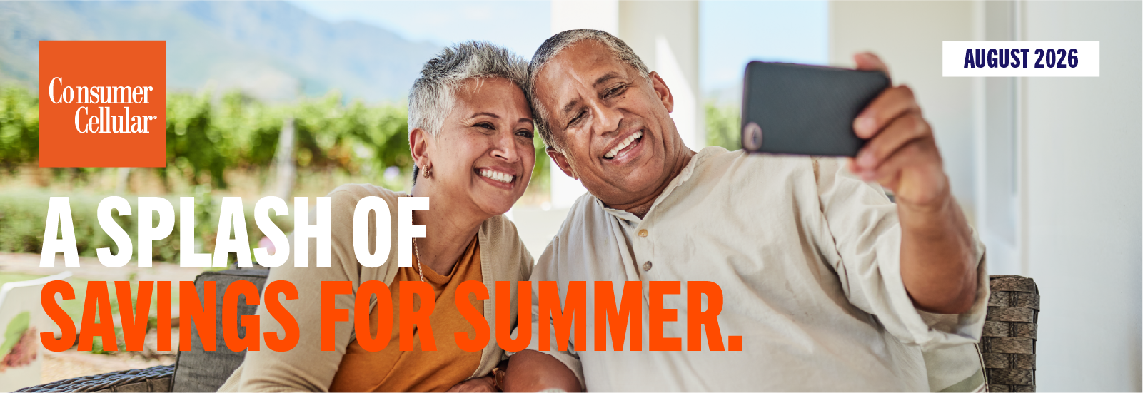 Consumer Cellular: A splash of saving for summer. August 2026