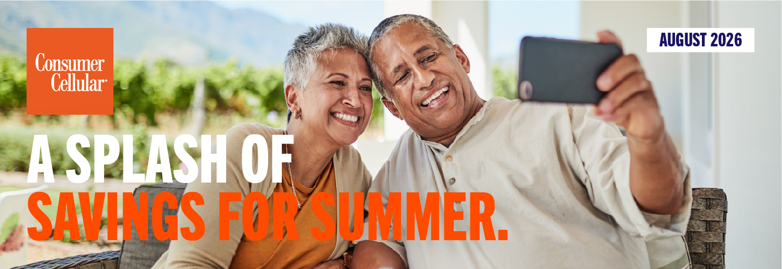Consumer Cellular: A splash of saving for summer. August 2026