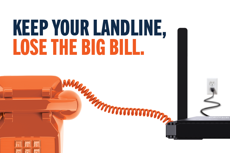 Keep your landline, lose the big bill.