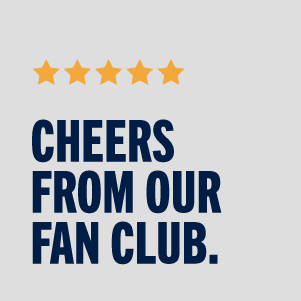 CHEERS FROM OUR FAN CLUB.