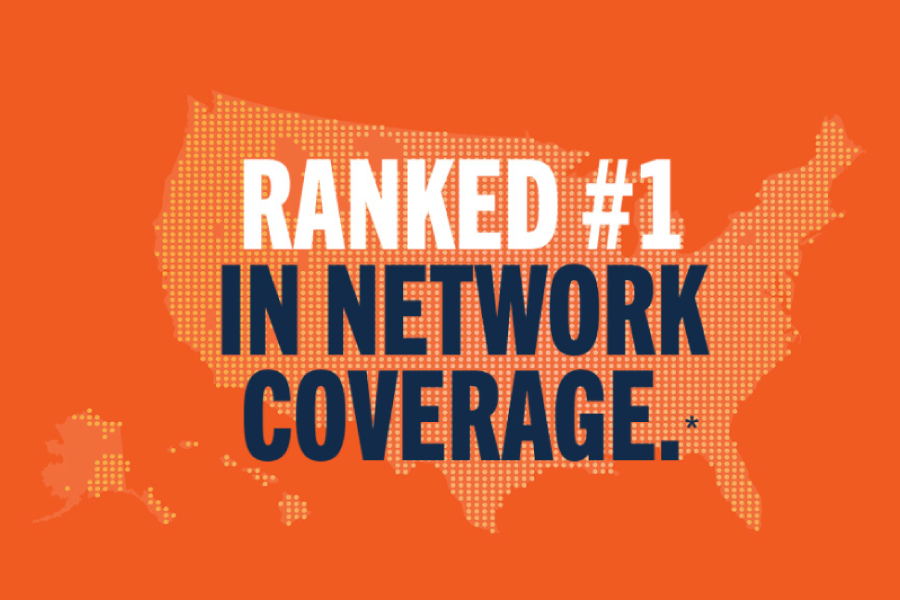 Ranked #1 in Network Coverage