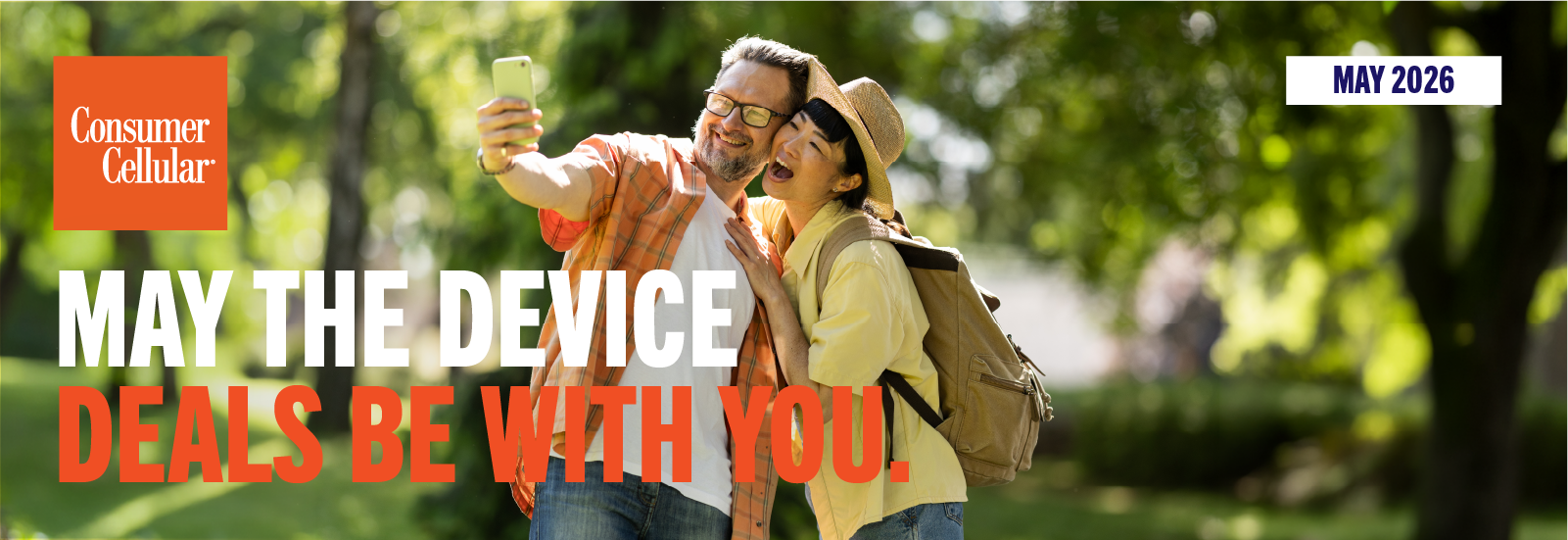 Consumer Cellular: May the device deals be with you. May 2026