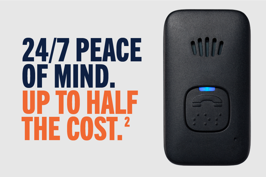 IRIS ALLY Tile. 24/7 peace of mind. Up to half the cost.
