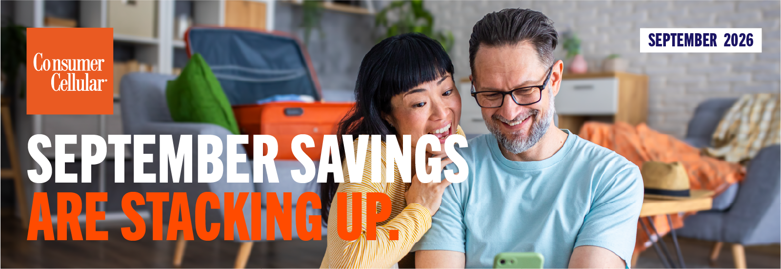 Consumer Cellular: September savings are stacking up. September 2026