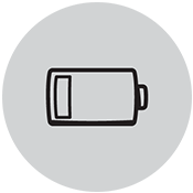 icon of a low battery