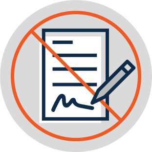 No Long Term Contract Icon