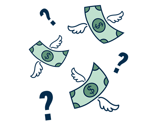 Dollars and Question Marks