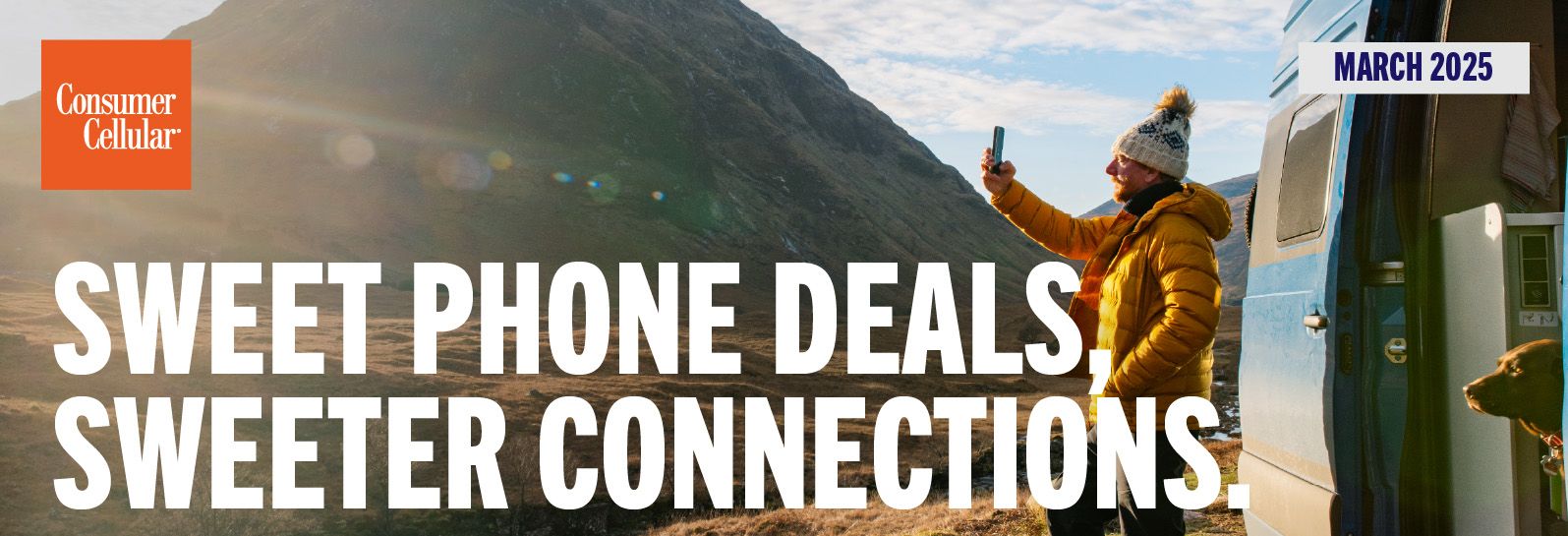 Consumer Cellular: Sweet phone deals, sweeter connections. March 2025